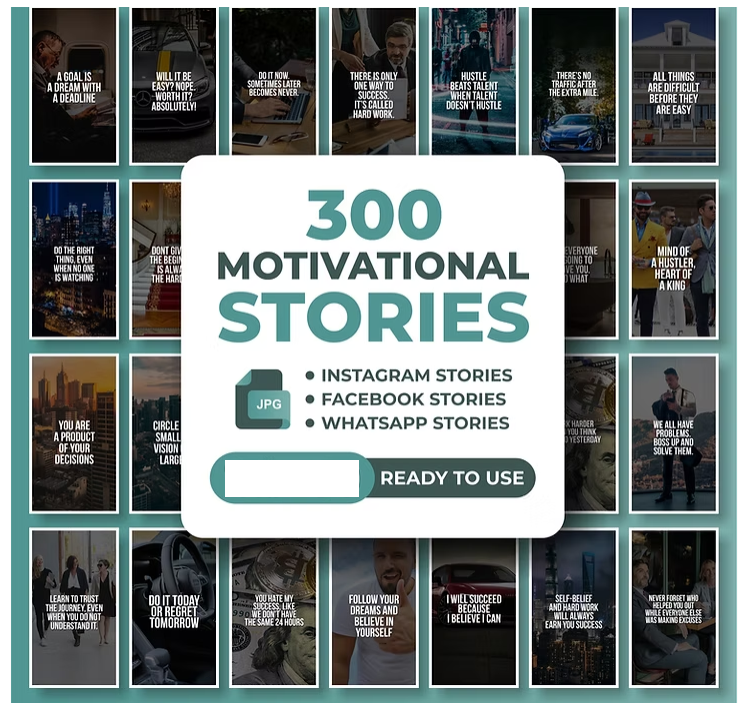 300 Instagram Motivational Stories.