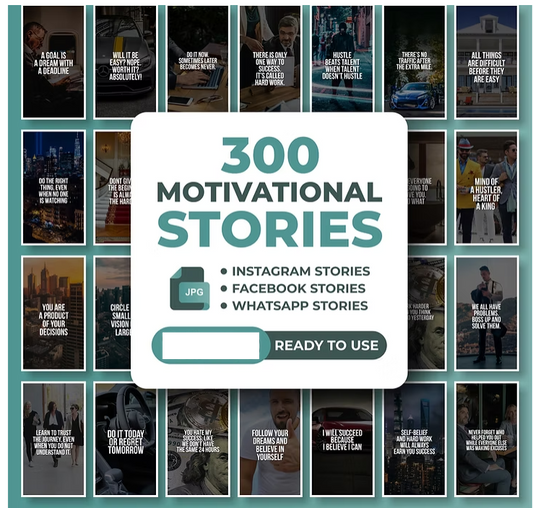 300 Instagram Motivational Stories.